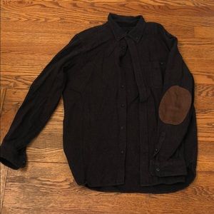 Gap Wool Charcoal Grey Button Down